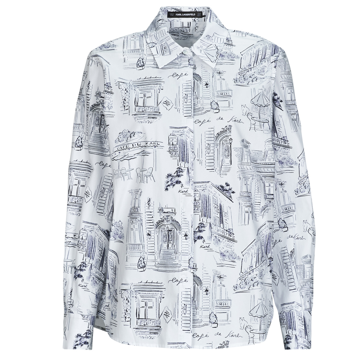 Karl Lagerfeld - KLXJP SHIRT - Beige / Black