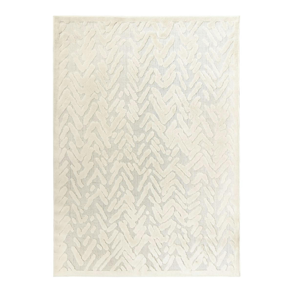 EMPRISE - Tapis avec relief motif empreinte naturel 120x170