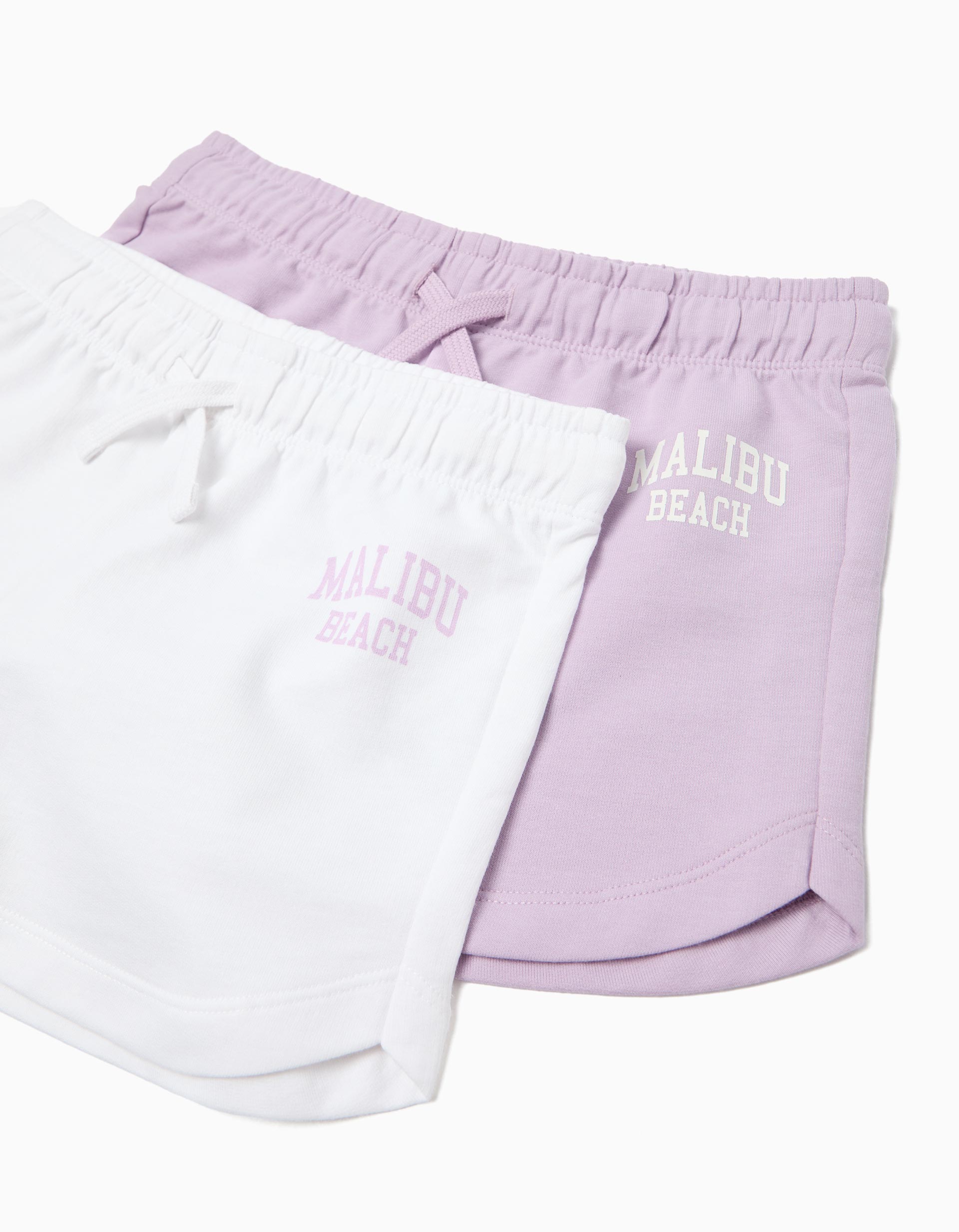 Pack 2 Calções, Menina, Roxo Claro
