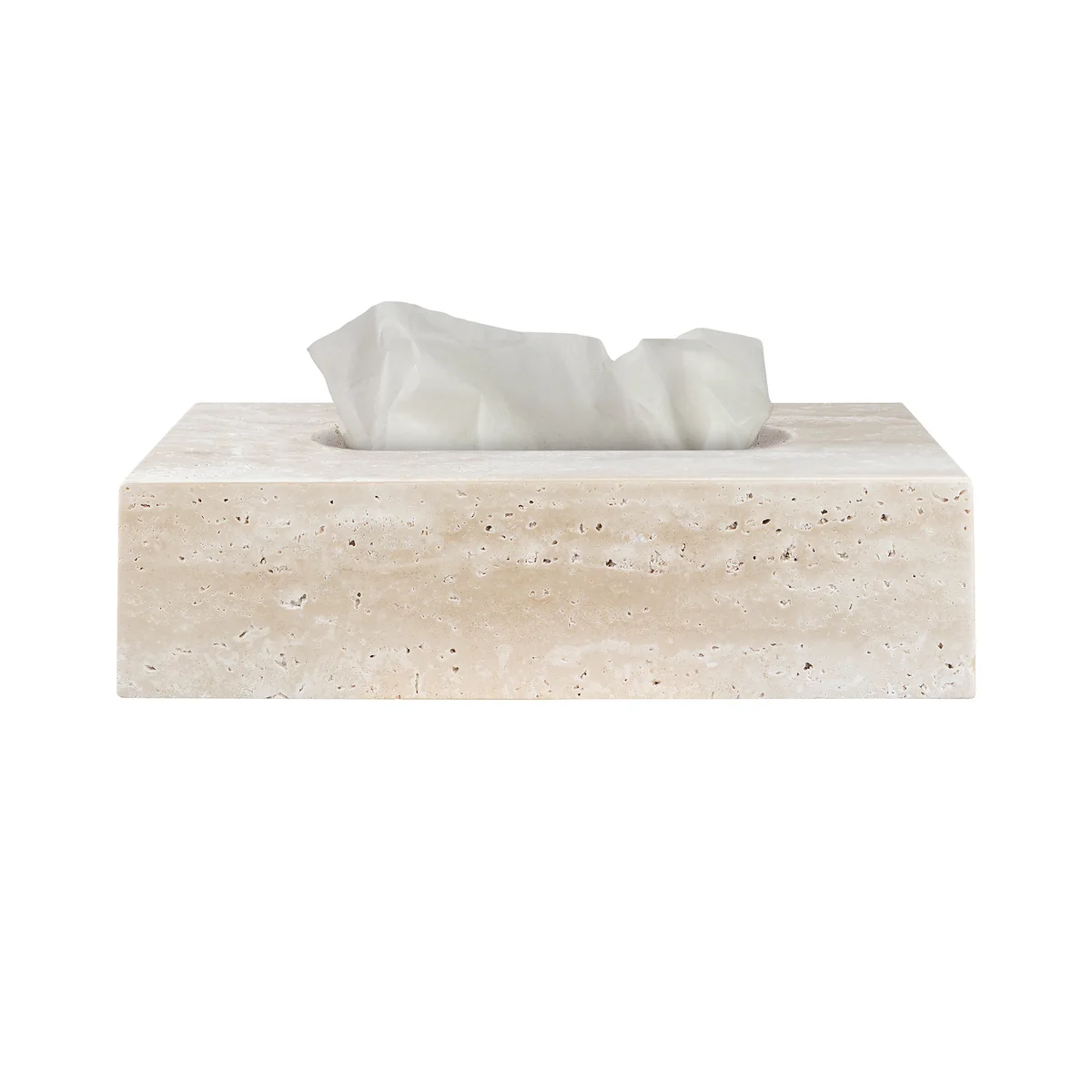 Mette Ditmer - Travertine Kosmetiktuchbox, linen