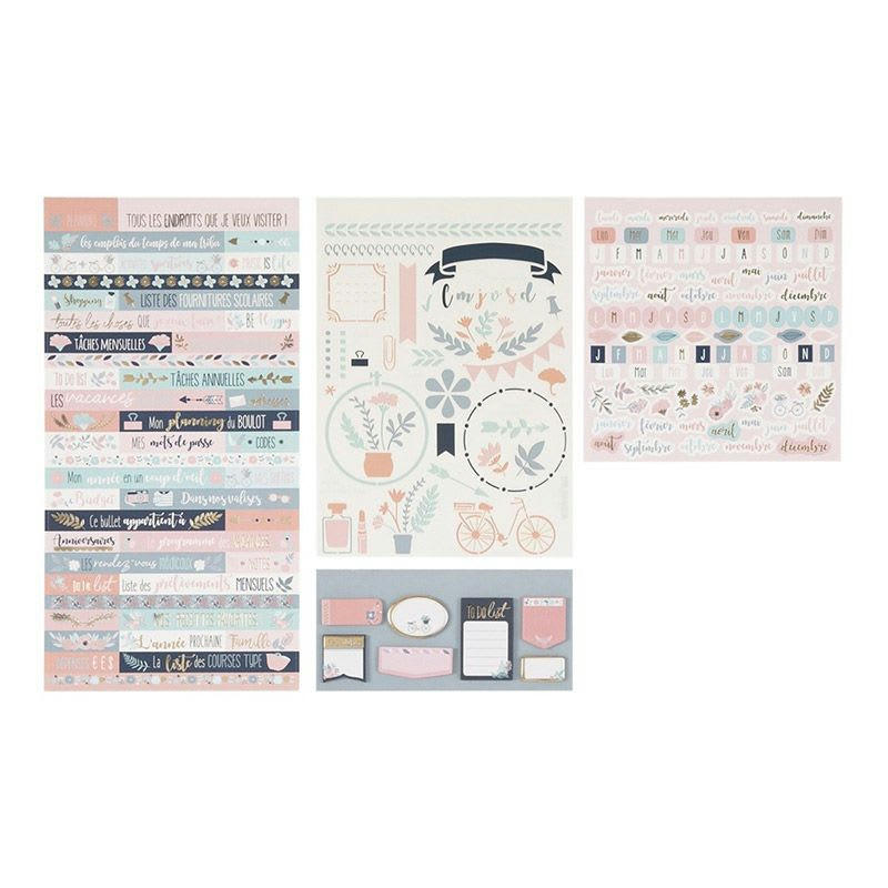 - Kit De Décoration Bullet Journal Fleurs