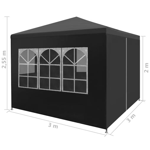 NNEVL Party Tent 3x3 m Anthracite