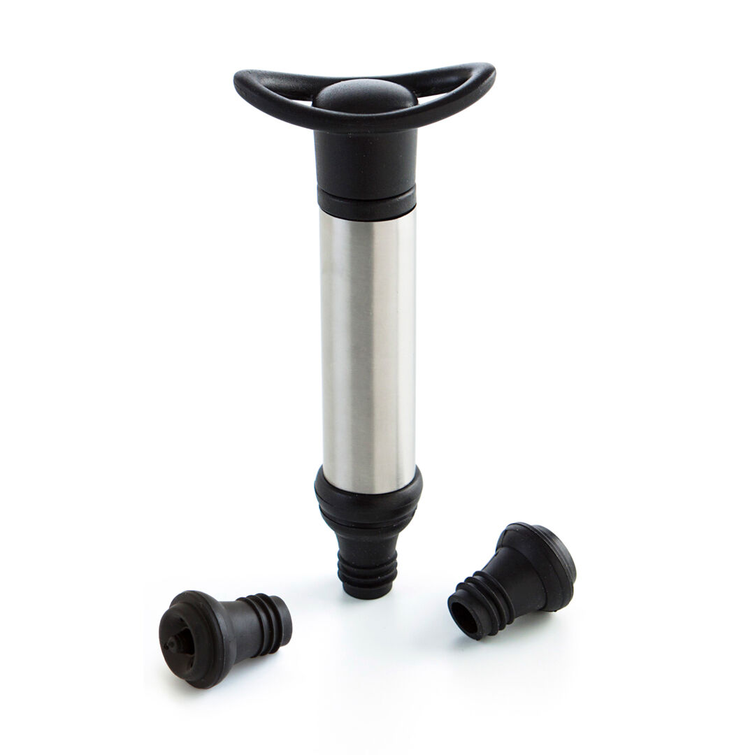 Bomba de vácuo para garrafa de vinho com 2 tampas