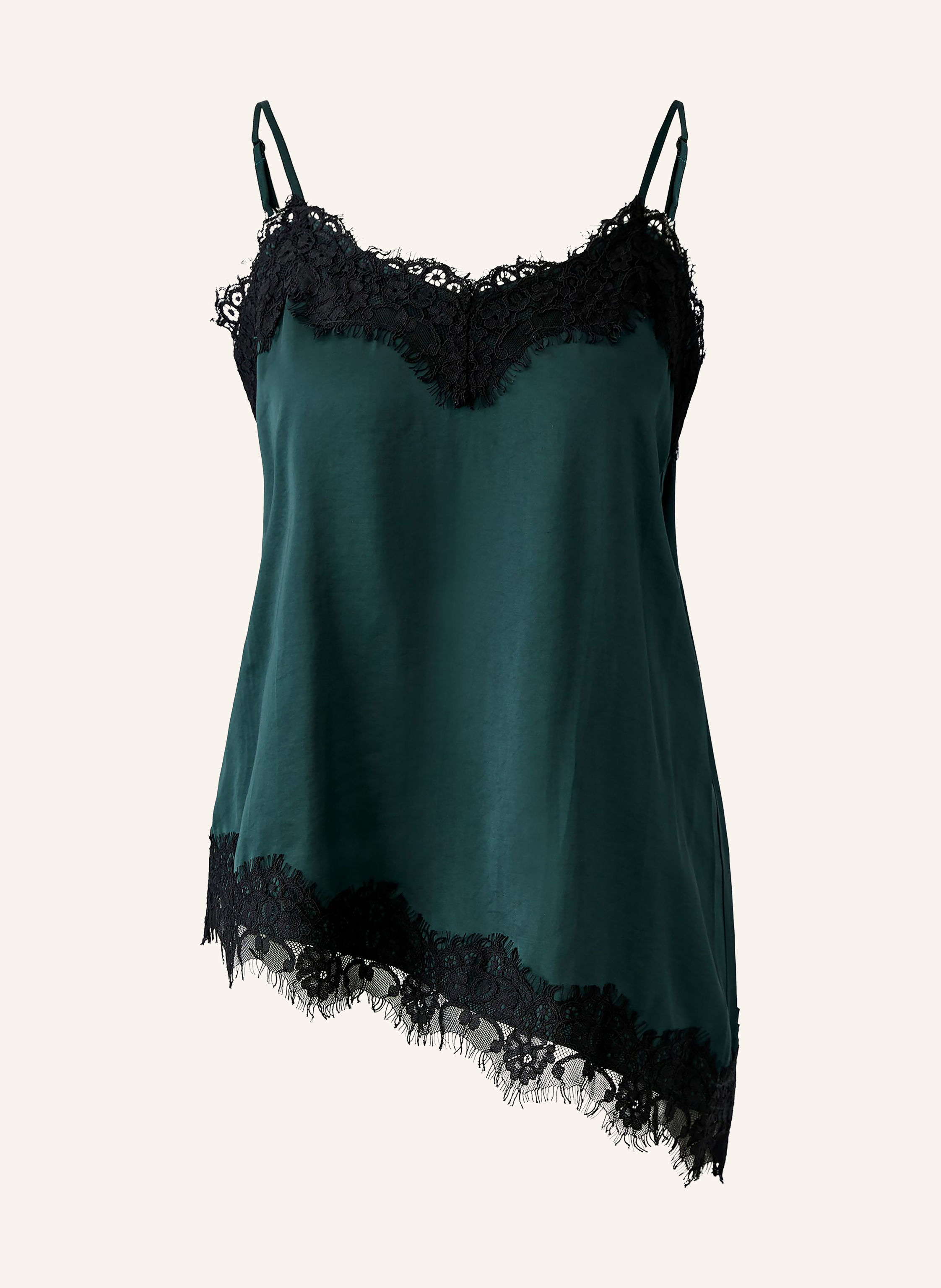 Oui Satintop mit Spitze