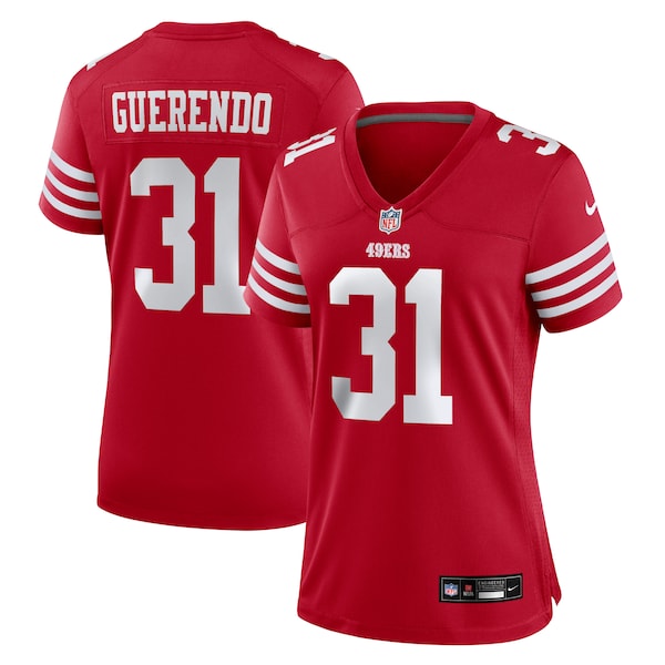 Isaac Guerendo San Francisco 49ers Nike Women's  Game Jersey -  Scarlet