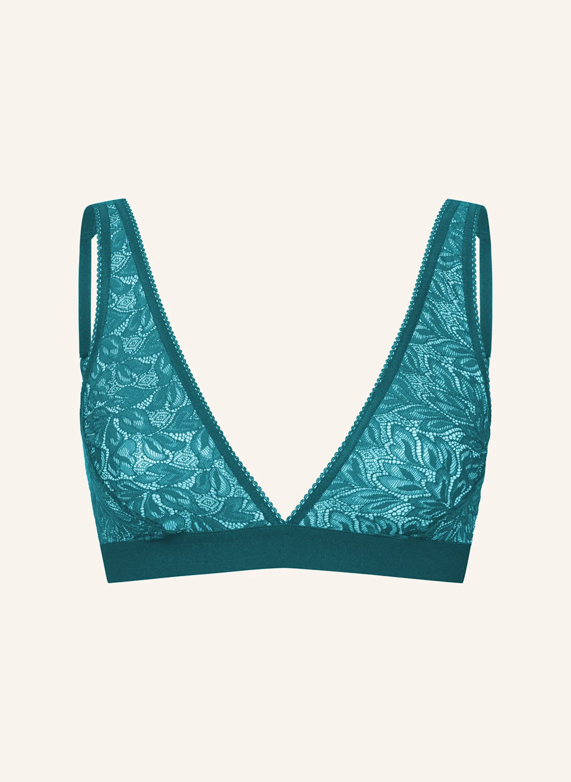 erlich textil Iconic Lace bügelloser Plunge BH große Cups mittlerer Halt aus Spitze - verstellbare Träger