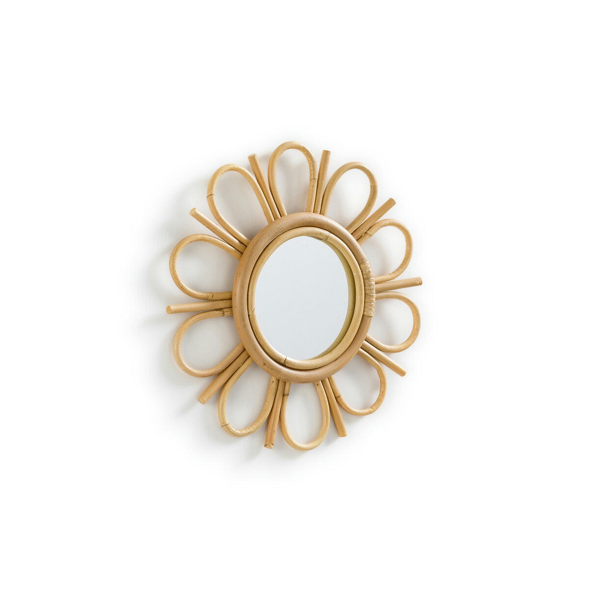 Miroir en rotin Ø35 cm, Nogu