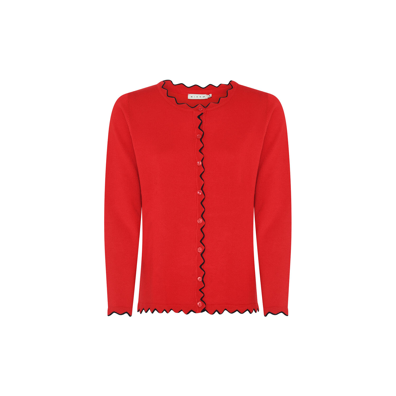 BB Viscos Knit w. Edge, poppy red
