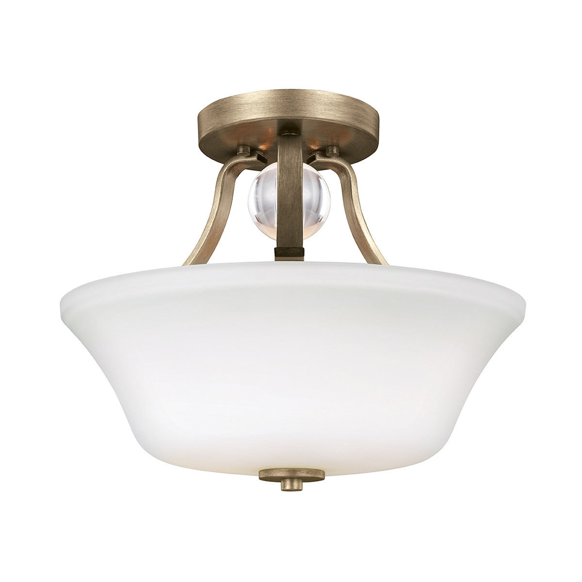 Lampa sufitowa ciepłe złoto Evington 2xE27x60W wym: 29,7x35,2x35,2 cm Feiss