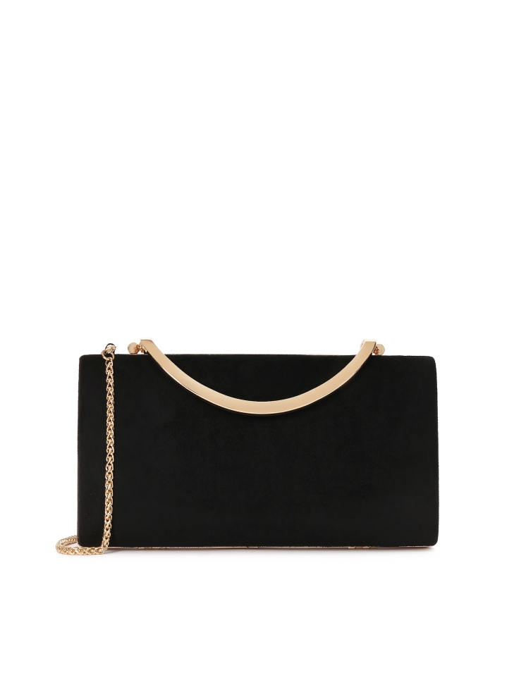 Chic handbag with decorative clasp