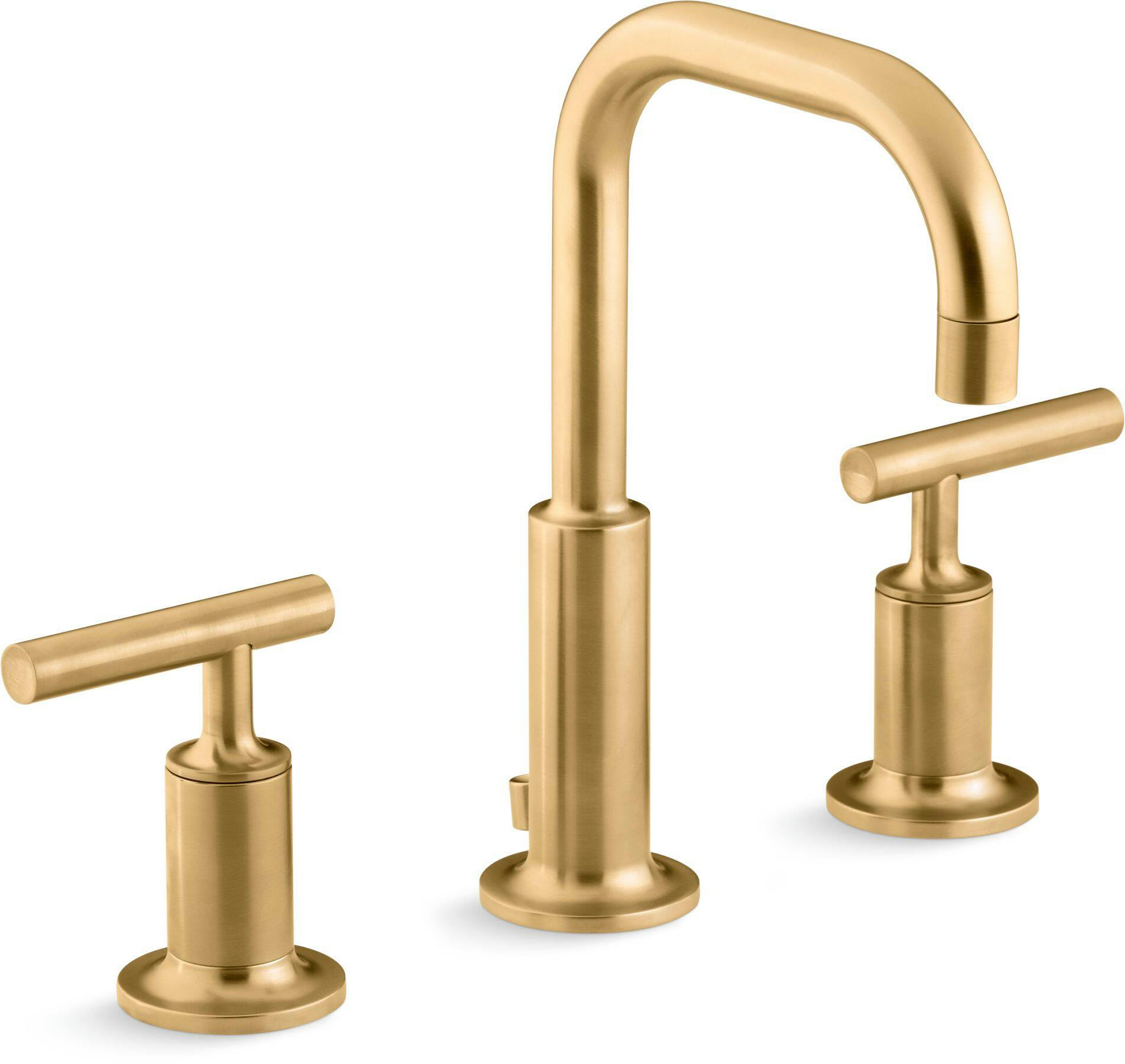 Kohler Purist Widespread 2-Handle Bathroom Faucet, Brushed Gold