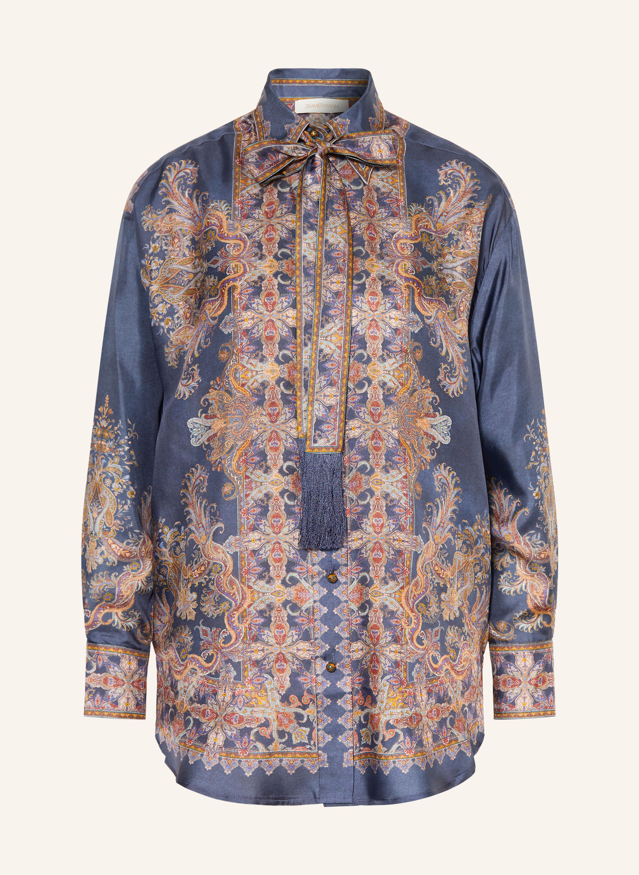 ZIMMERMANN Hemdbluse VALIANT aus Seide mit abnehmbarer Schluppe