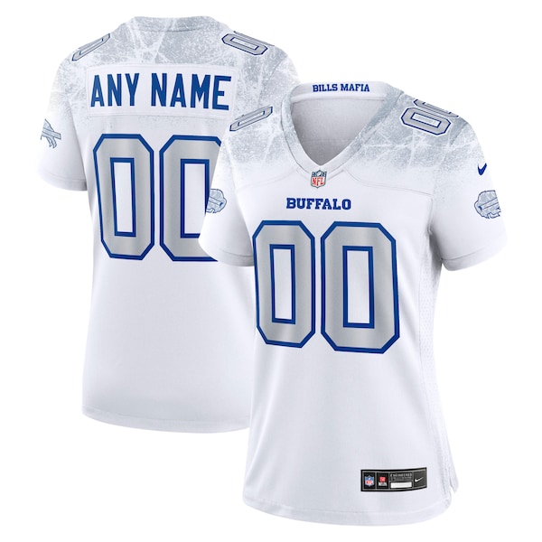 Buffalo Bills Nike Women's 2025 Rivalries Collection Custom Game Jersey - White/Royal