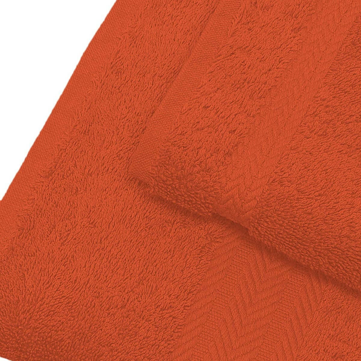 LUXURY - Serviette de toilette 550 gr/m²  corail 50x100 cm