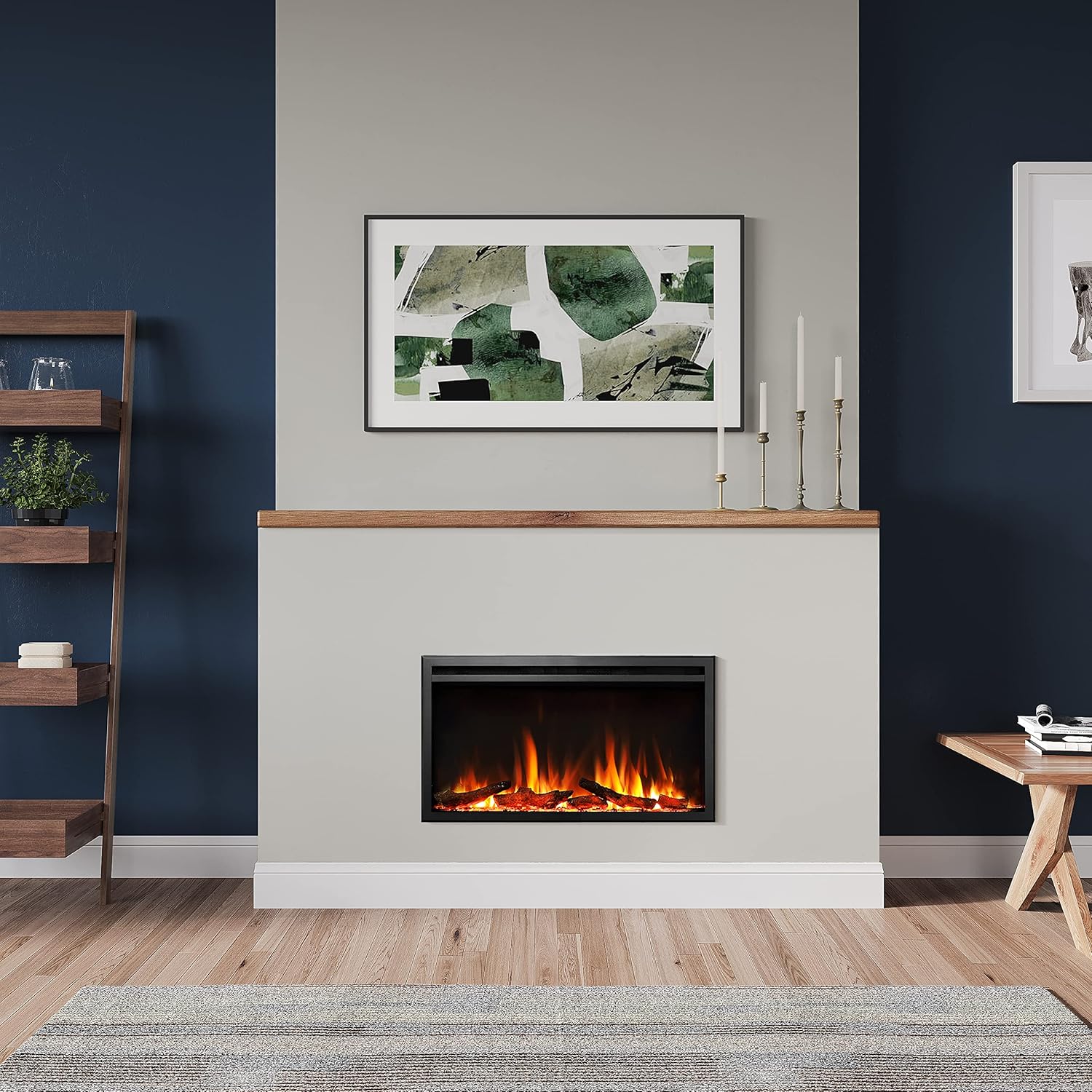 LegendFlame 33 W Austin in Wall Recessed & Wall Mounted Electric Fireplace…