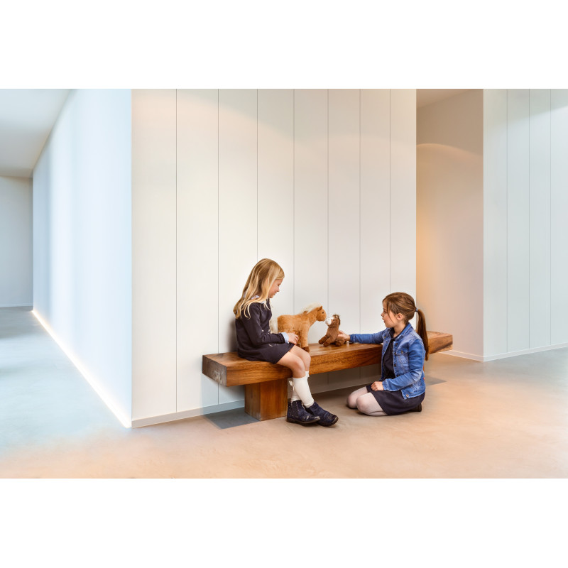Lambris revêtu pour plafond White Ash 119,6 x 17,7 x 1 cm 6 pièces MAËSTRO