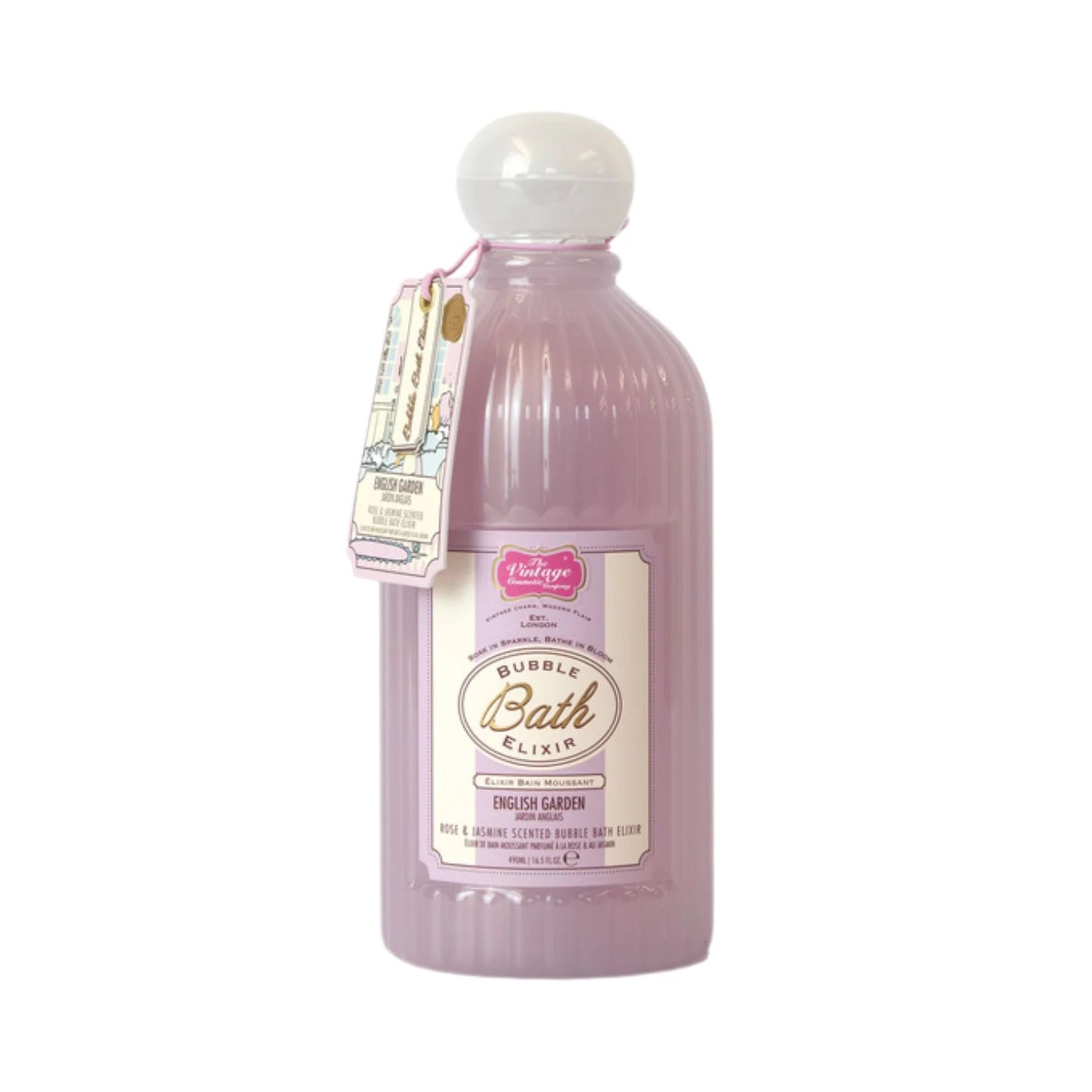 The Vintage Cosmetic Company English Garden Bubble Bath Elixir 490ml