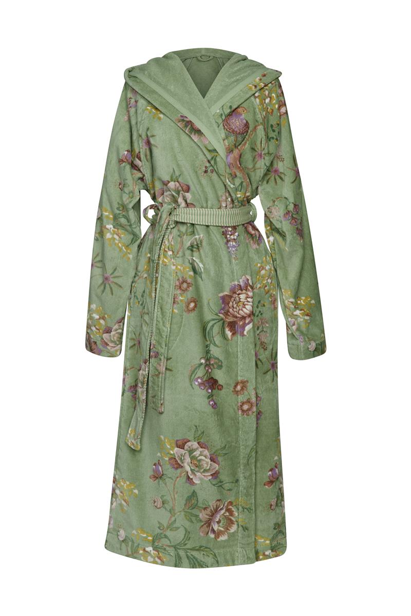Pip Studio Secret Garden Badjas - Groen - M