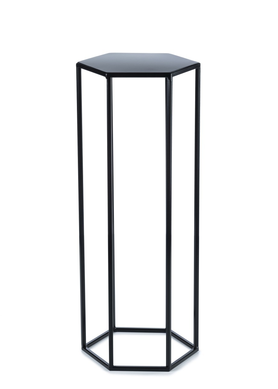 Kwietnik stojak na kwiaty czarny 70 cm LOFT