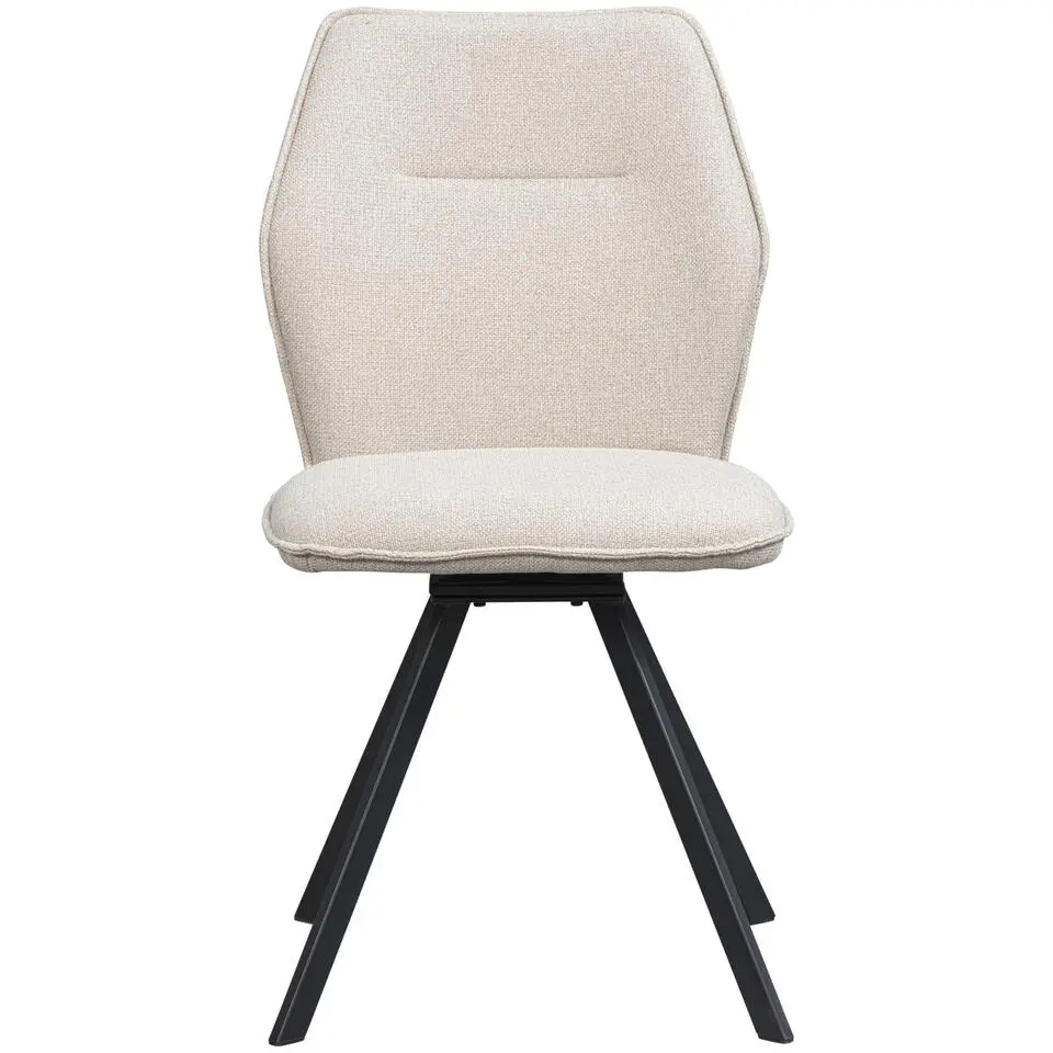 Eetkamerstoel Raffy - stof - beige