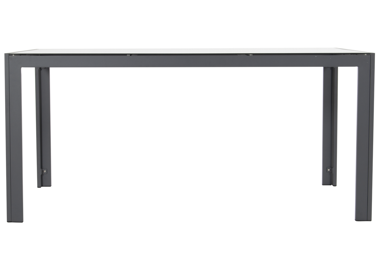Hartman Tuintafel Palermo - Antraciet Glas/Aluminium - 160x90x73cm