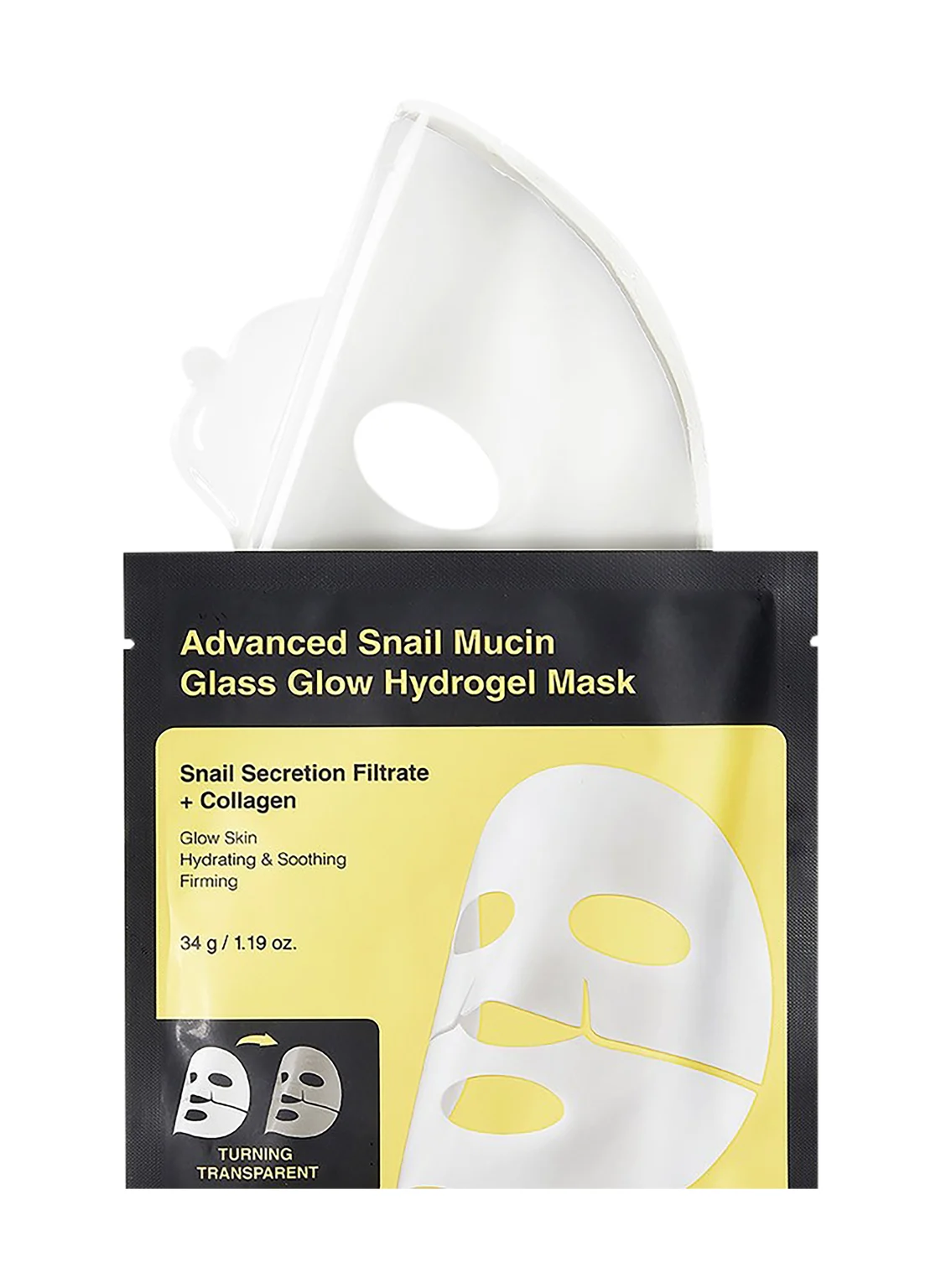 COSRX ADVANCED SNAIL MUCIN GLASS GLOW HYDROGEL MASK