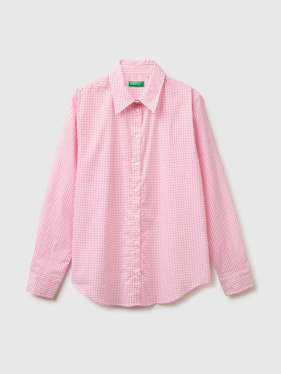 Patterned shirt in lightweight cotton