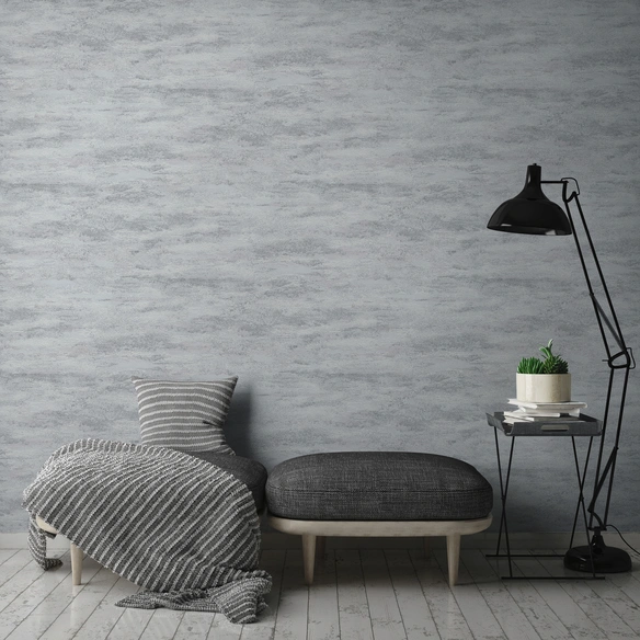 Vliestapete, BxL: 53 x 1005 cm, weiß/silber