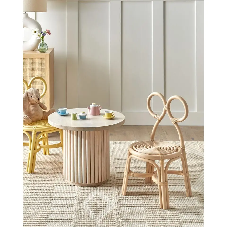 MIRTIA - Kinderstoel - Natuurlijk - Rotan