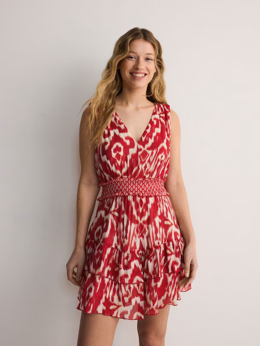 Patterned Mini Dress