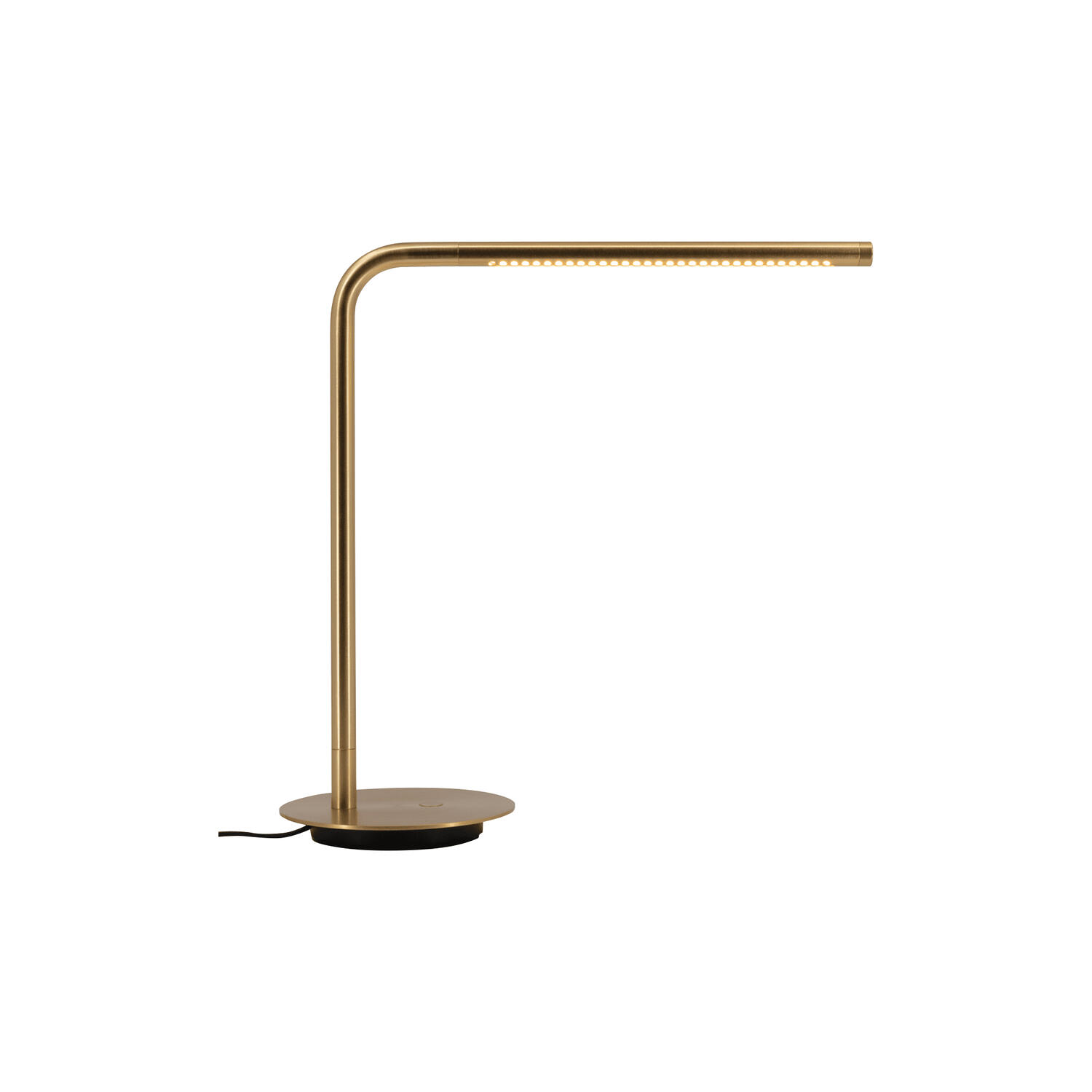Omni Table Lamp, plated brass