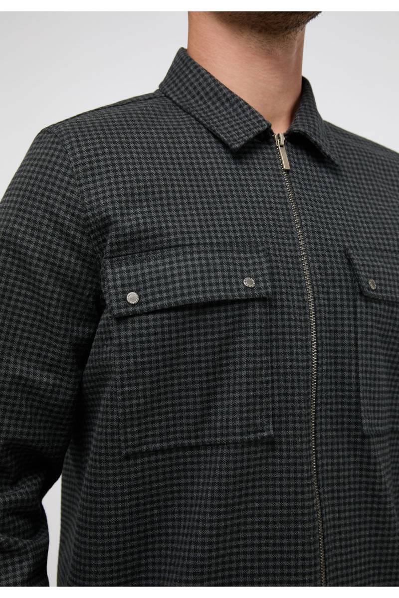 ETERNA 1863 Modern Fit Flanellhemd anthrazit, Kariert