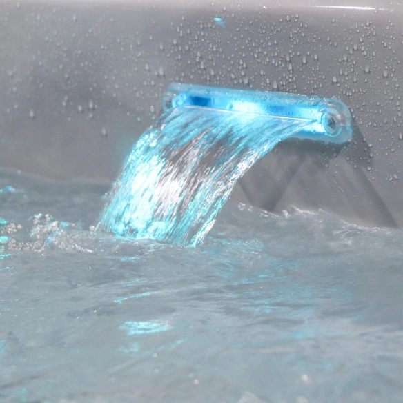 Whirlpool, 219 x 82 x 219 cm, braun, 5 Sitzplätze