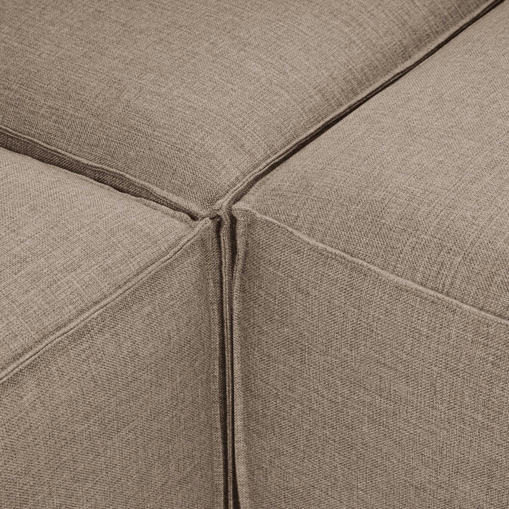 Canapé d'angle modulable taupe - côté droit SPELLO
