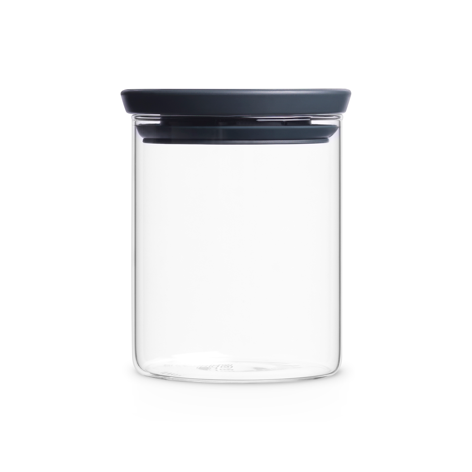 Brabantia Stapelbare glazen voorraadbus, 0,6 liter - Transparent