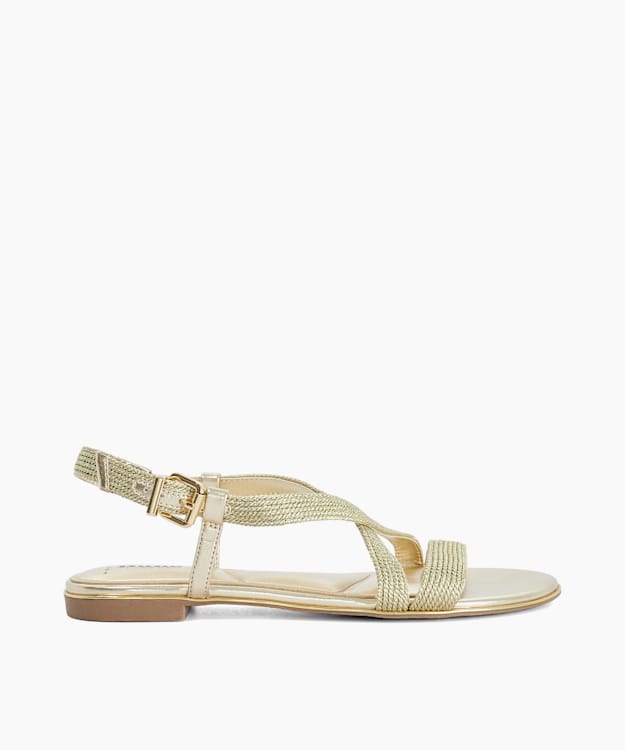 Lope Gold - Flat Strappy Sandals