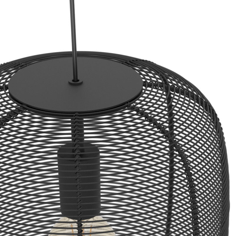 Suspension Rinroe noire E27 40 W EGLO