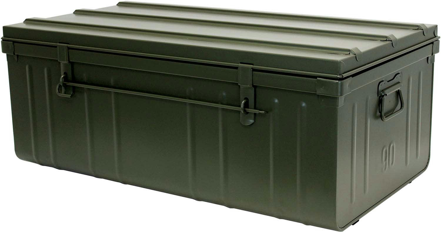 - Cantine de rangement en acier premium 90 cm kaki 130 l