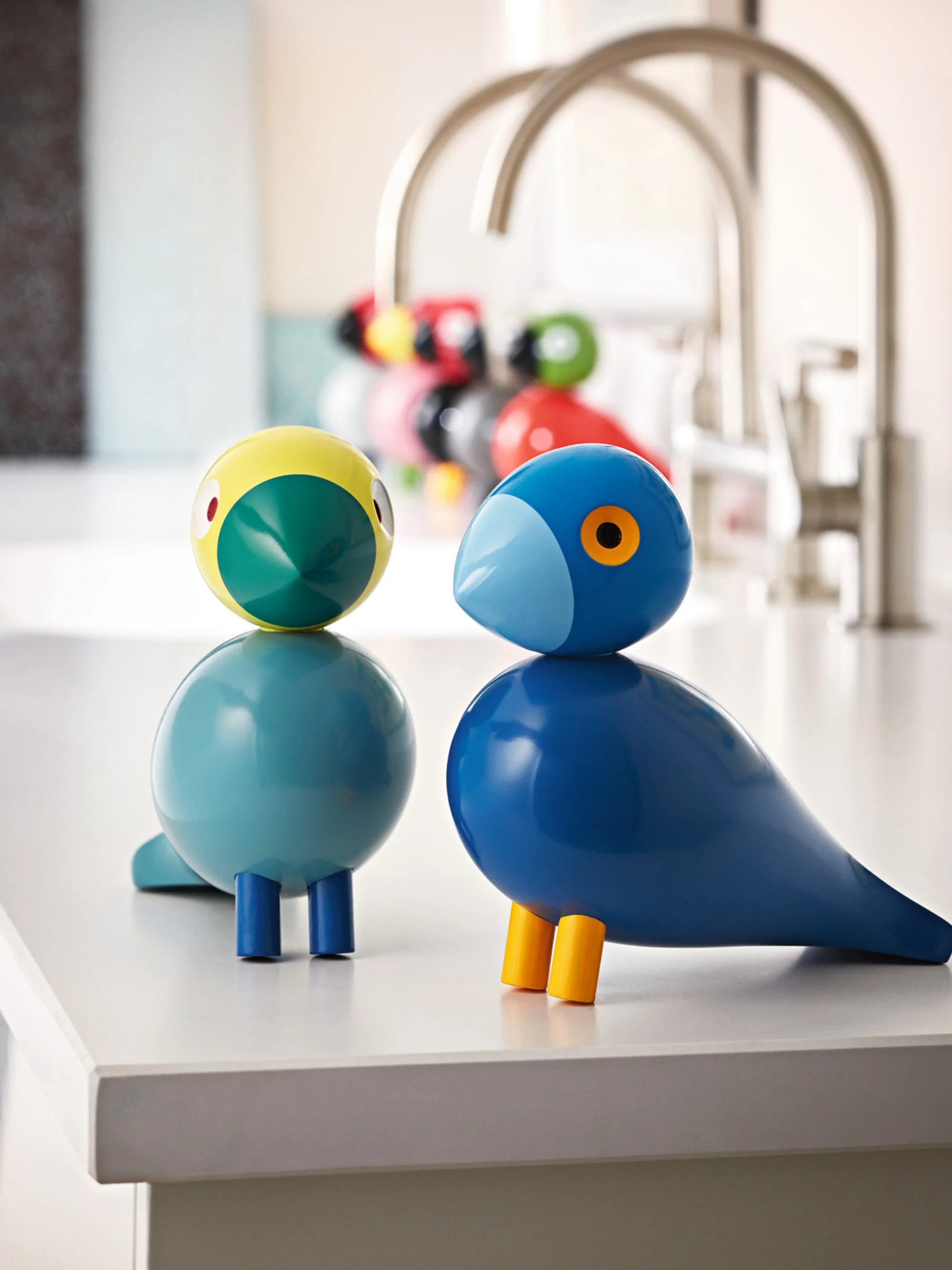Deko-Objekt Songbird Kay aus Buchenholz