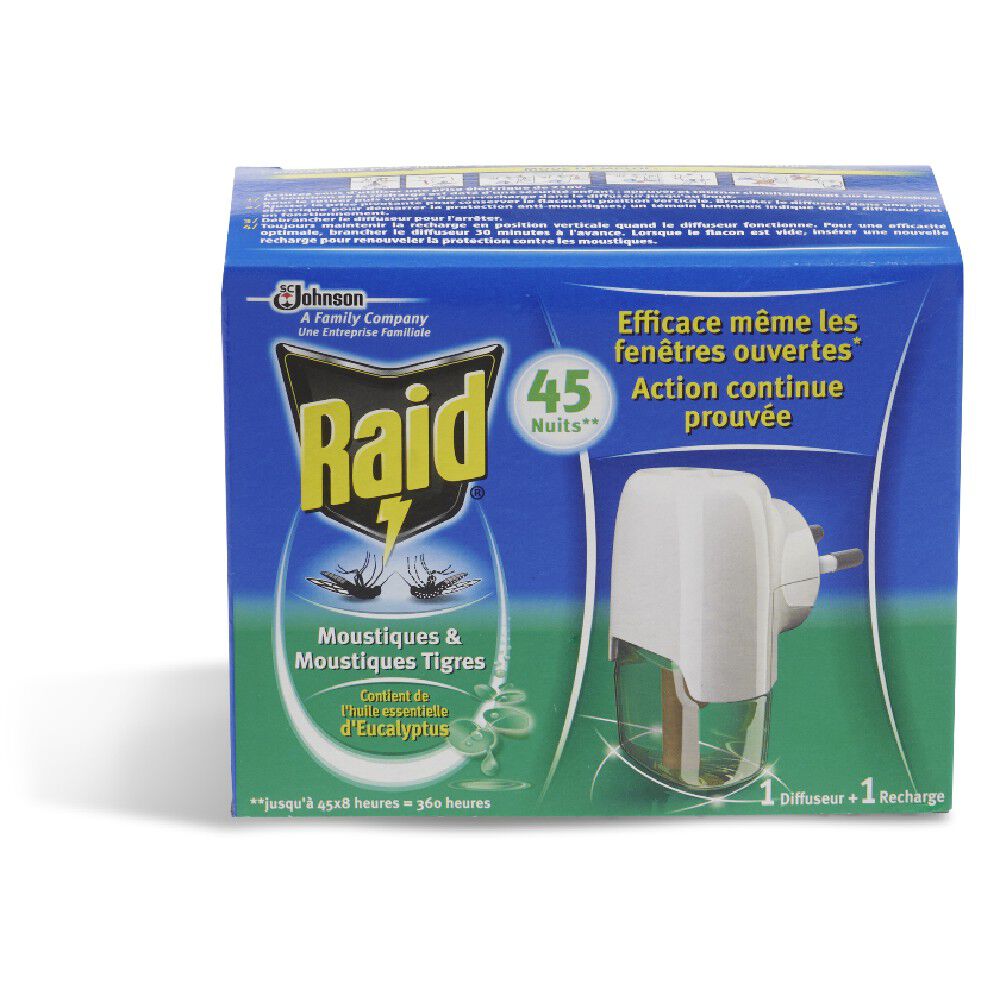 Diffuseur électrique liquide RAID 45 nuits