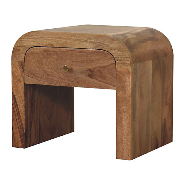 Artisan Furniture Bois massif Darcy table de chevet, 1 tiroir, marron