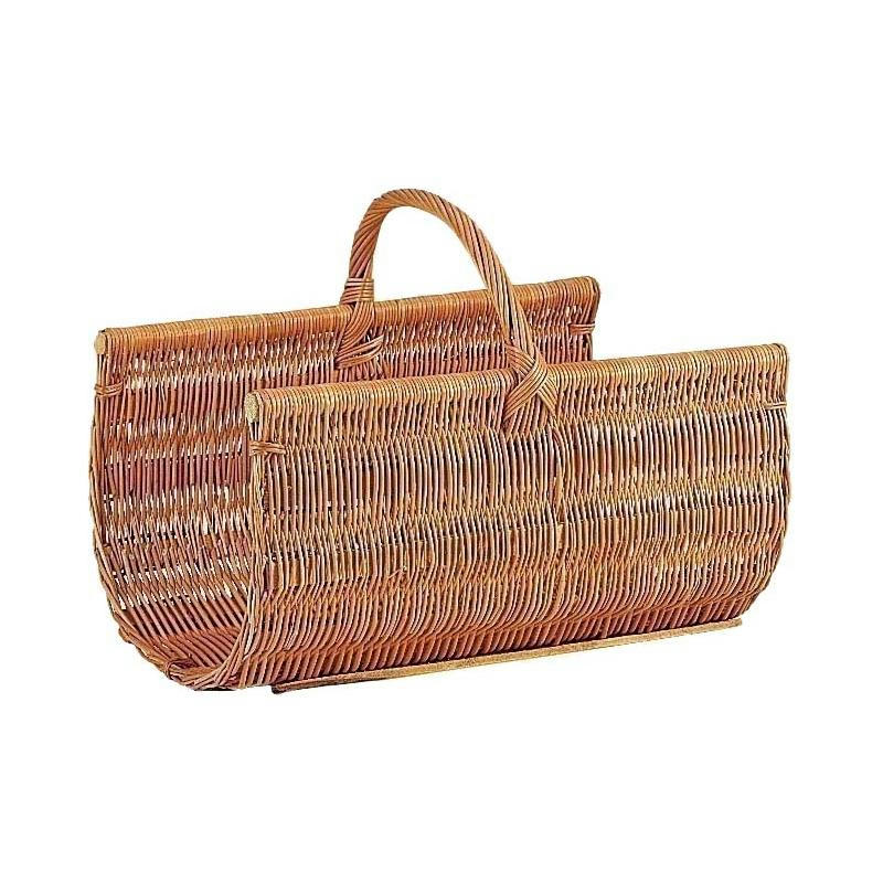 - Panier à bûches en osier buff
