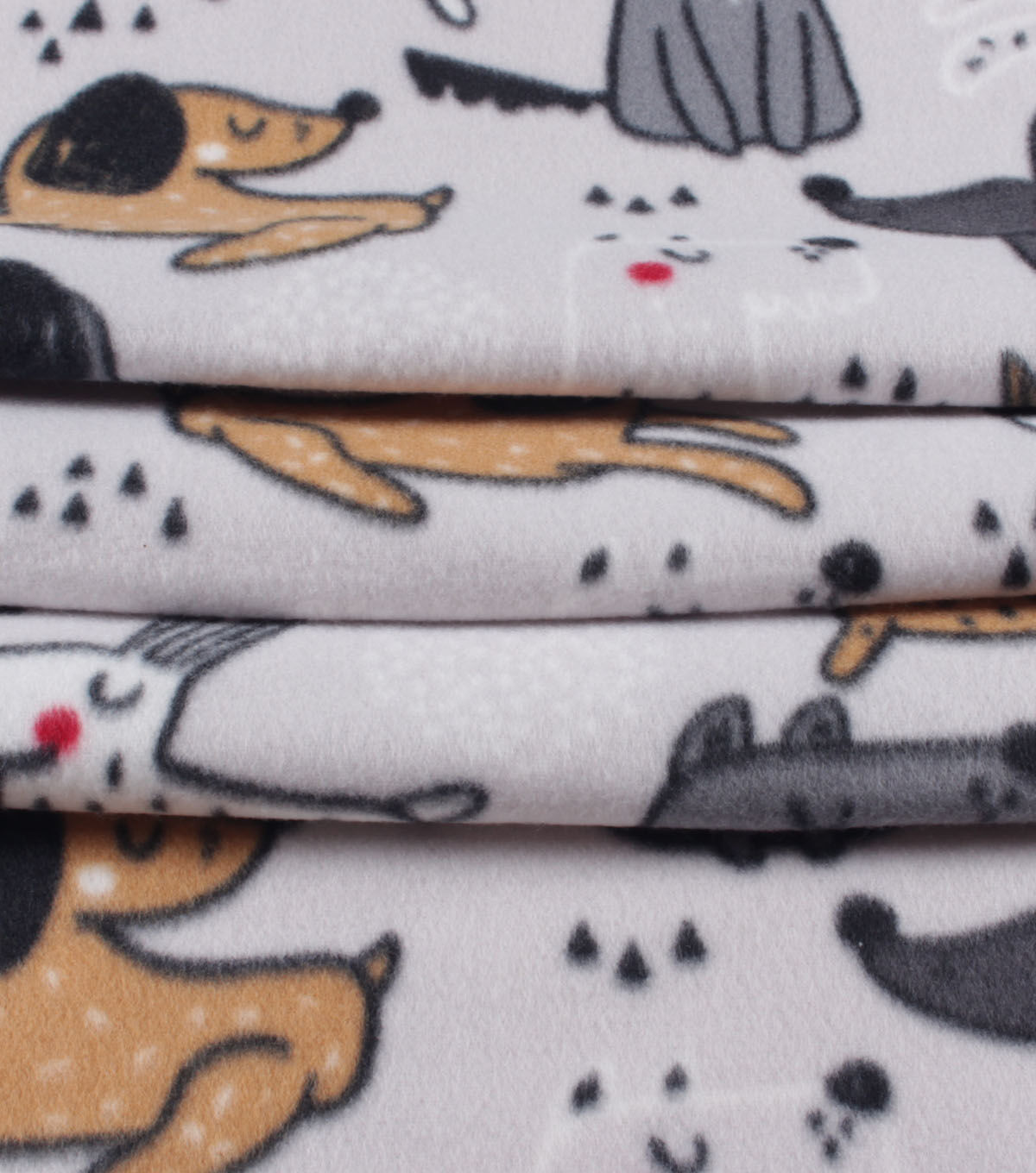 Happy Dog Blizzard Fleece Fabric