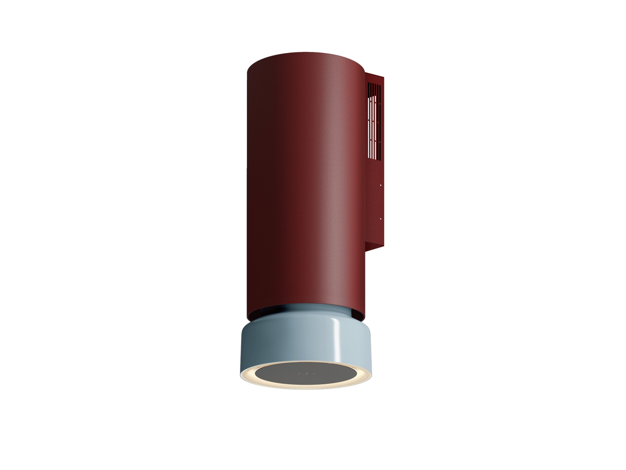 Okap kominowy Ciarko Fluo Burgundy Satin/Baby Blue Gloss