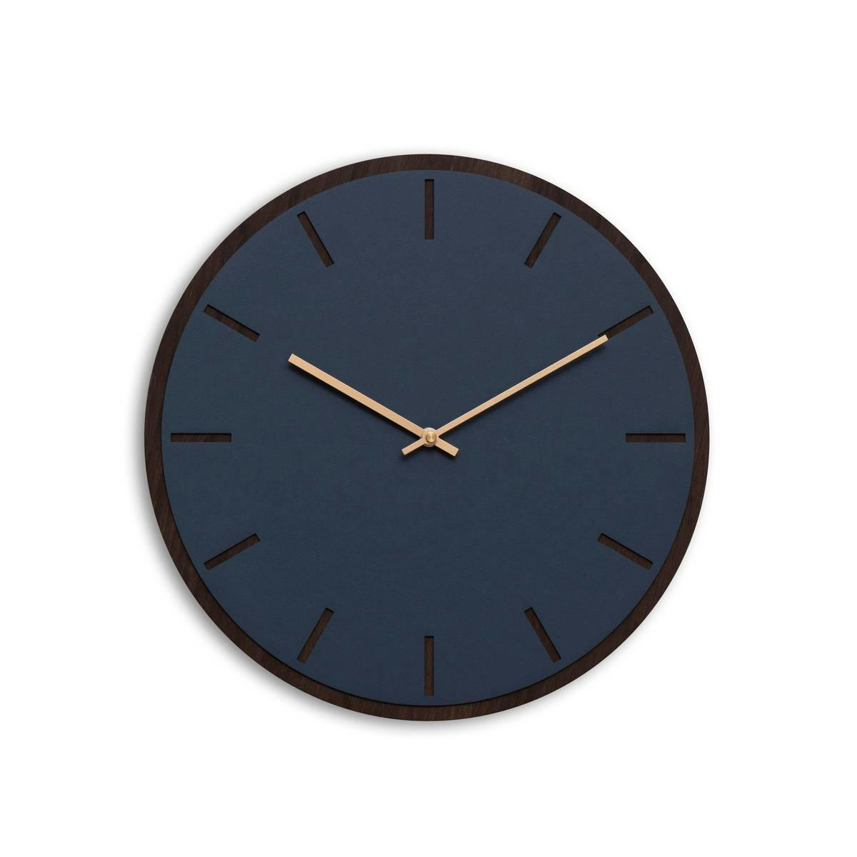 - Horloge murale en linoléum bleu D38cm
