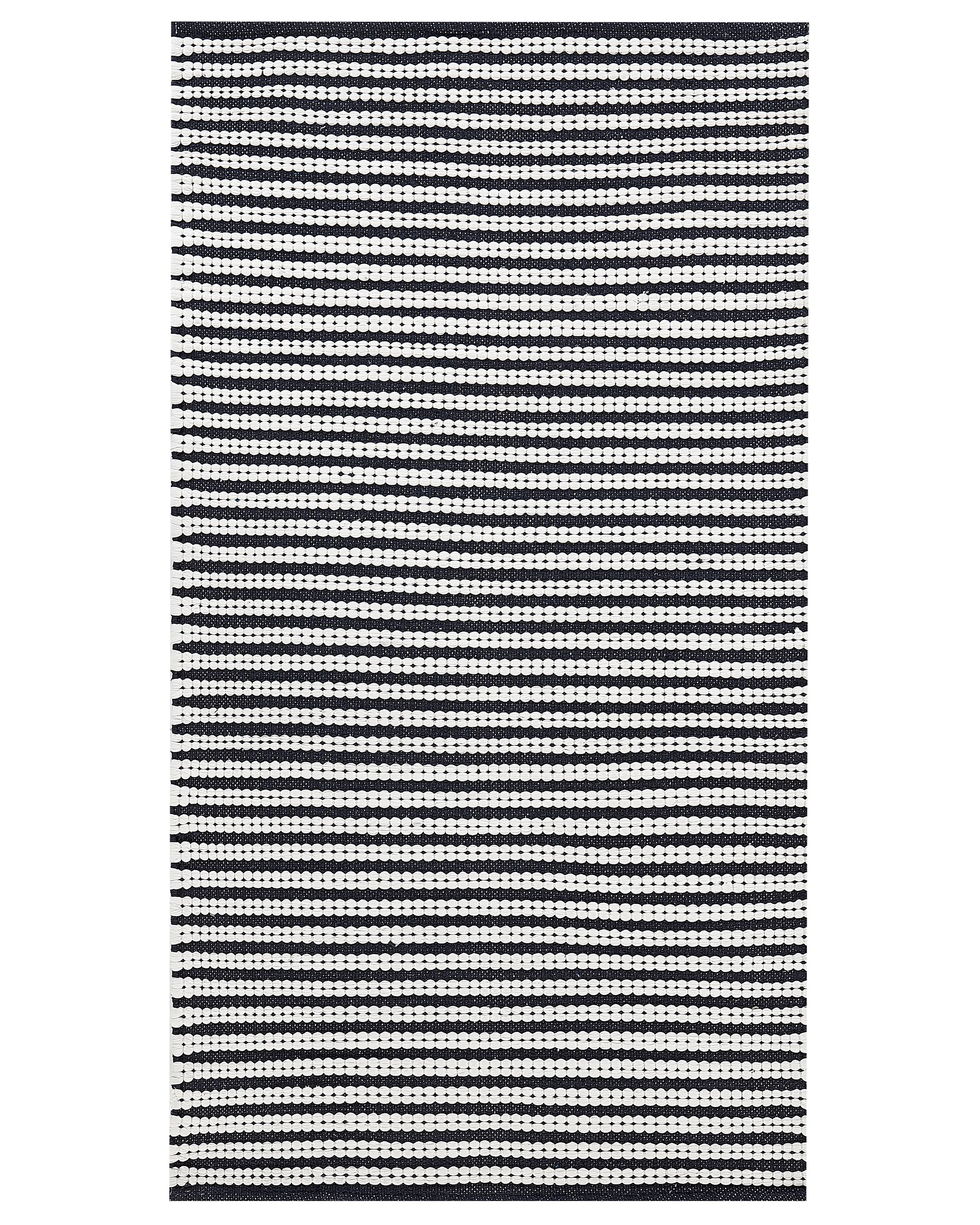 Rug SOFULU Navy Blue 80 x 150 cm Cotton