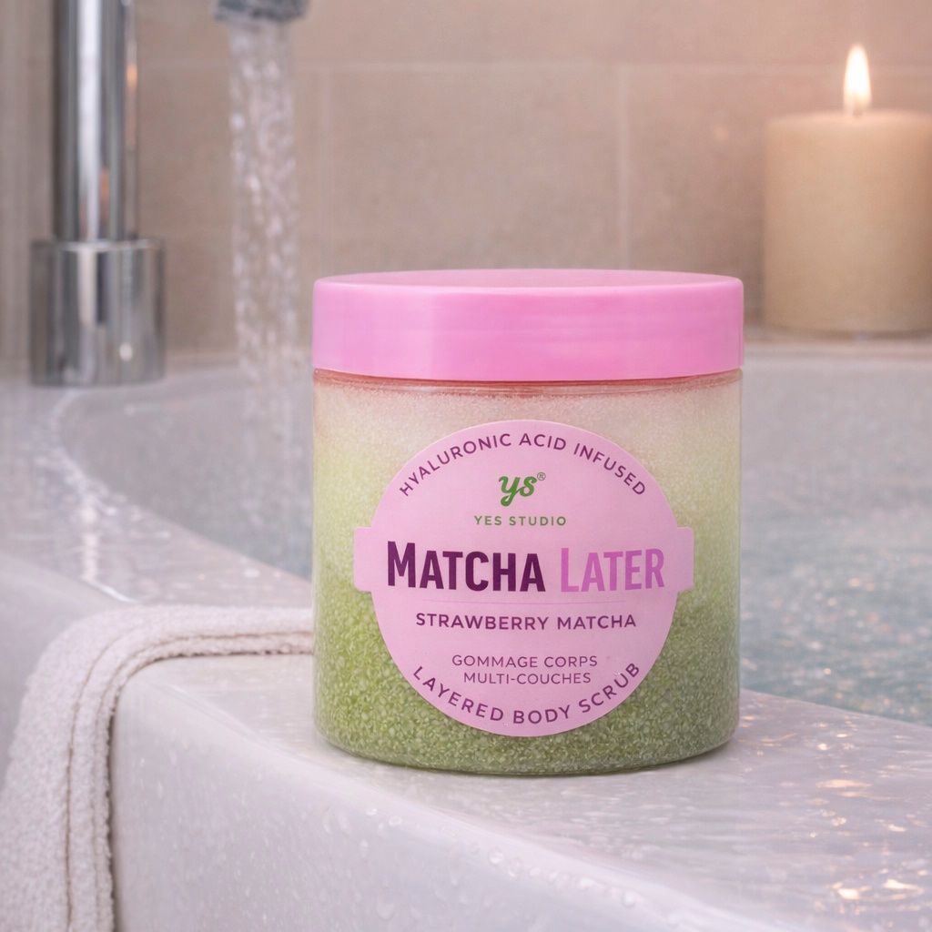 Yes Studio Triple Layered Body Scrub - Strawberry Matcha