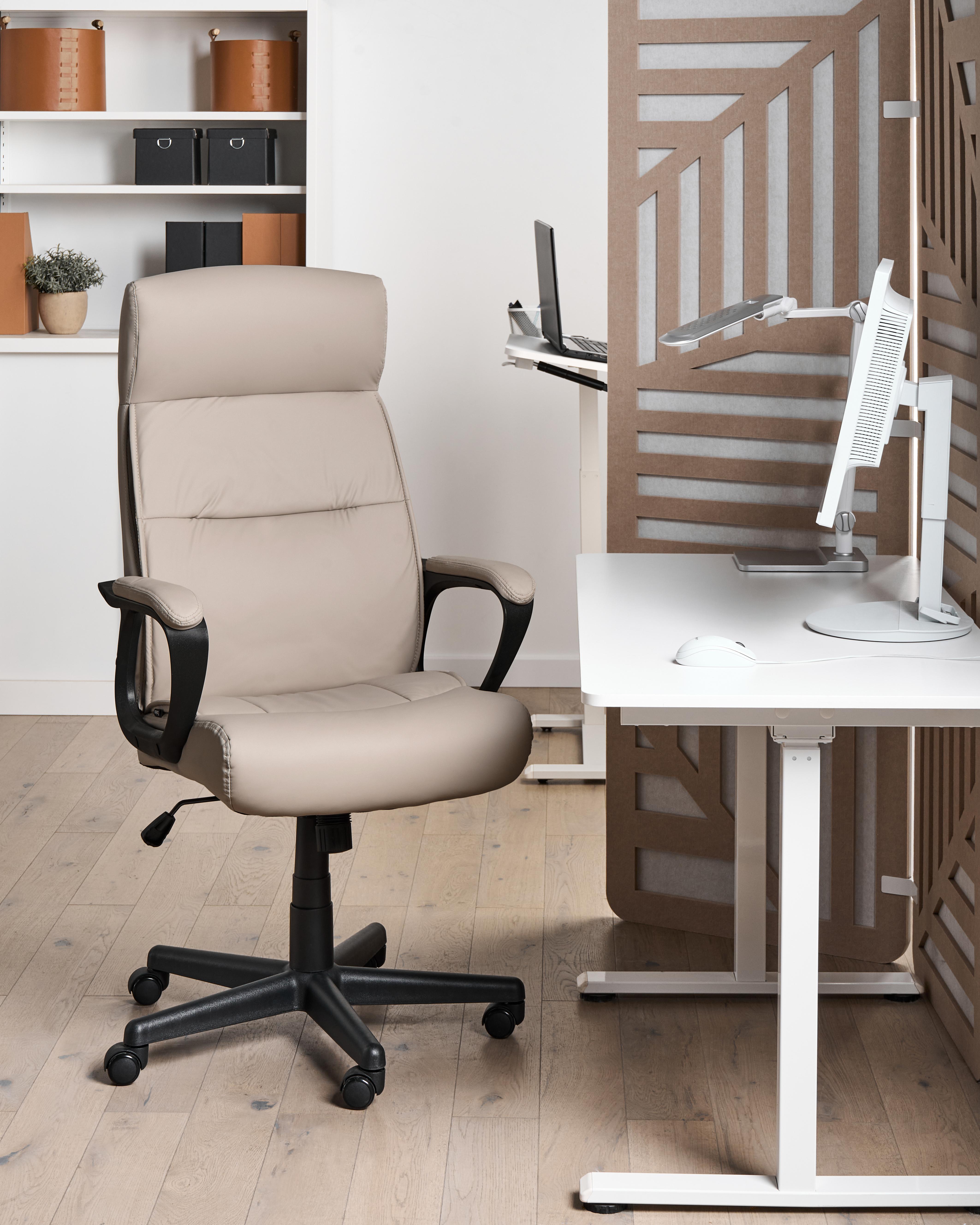 Executive Chair GURU Faux Leather Beige