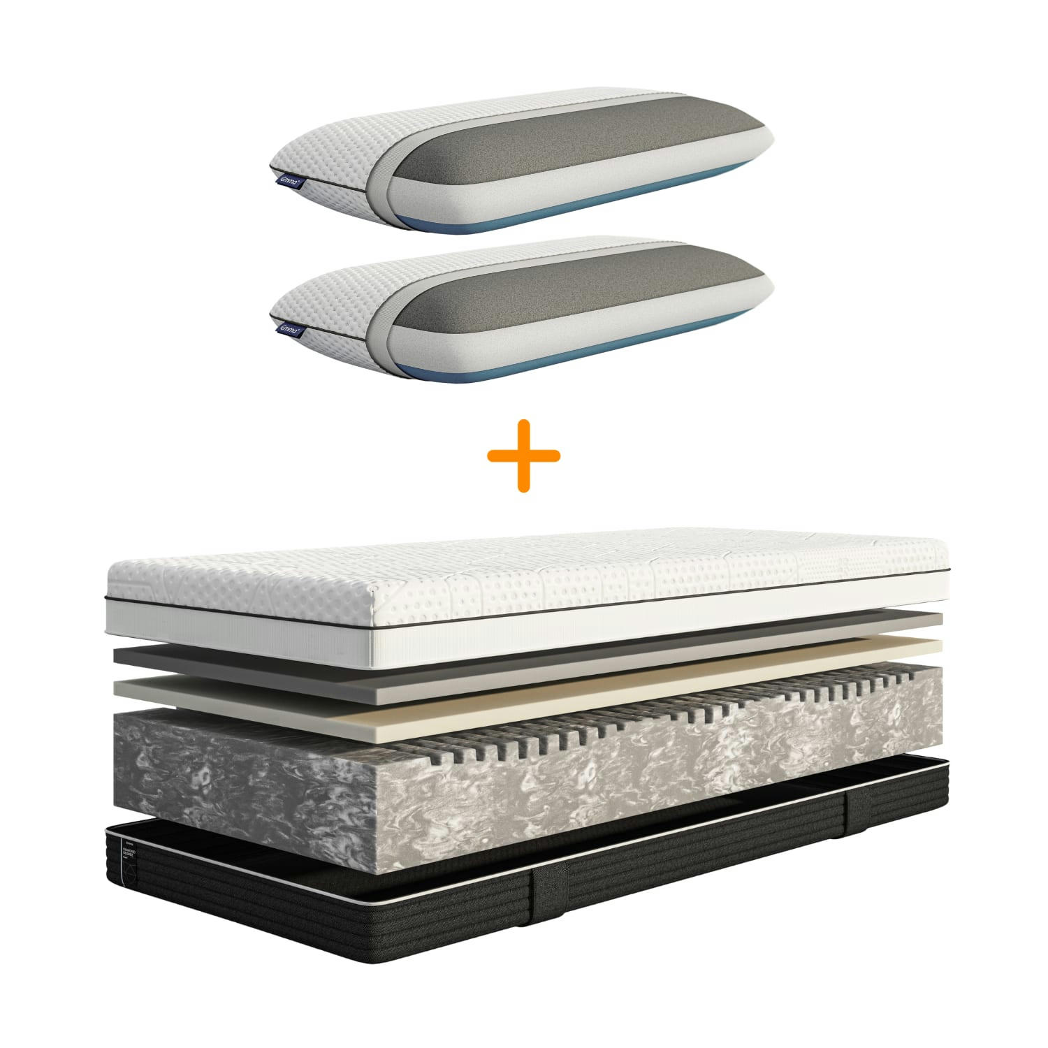 DIAMOND DEGREE FOAM PILLOW - Emma Deluxe | Diamond Degree Foam 200X200 + Oreiller Premium 70x40