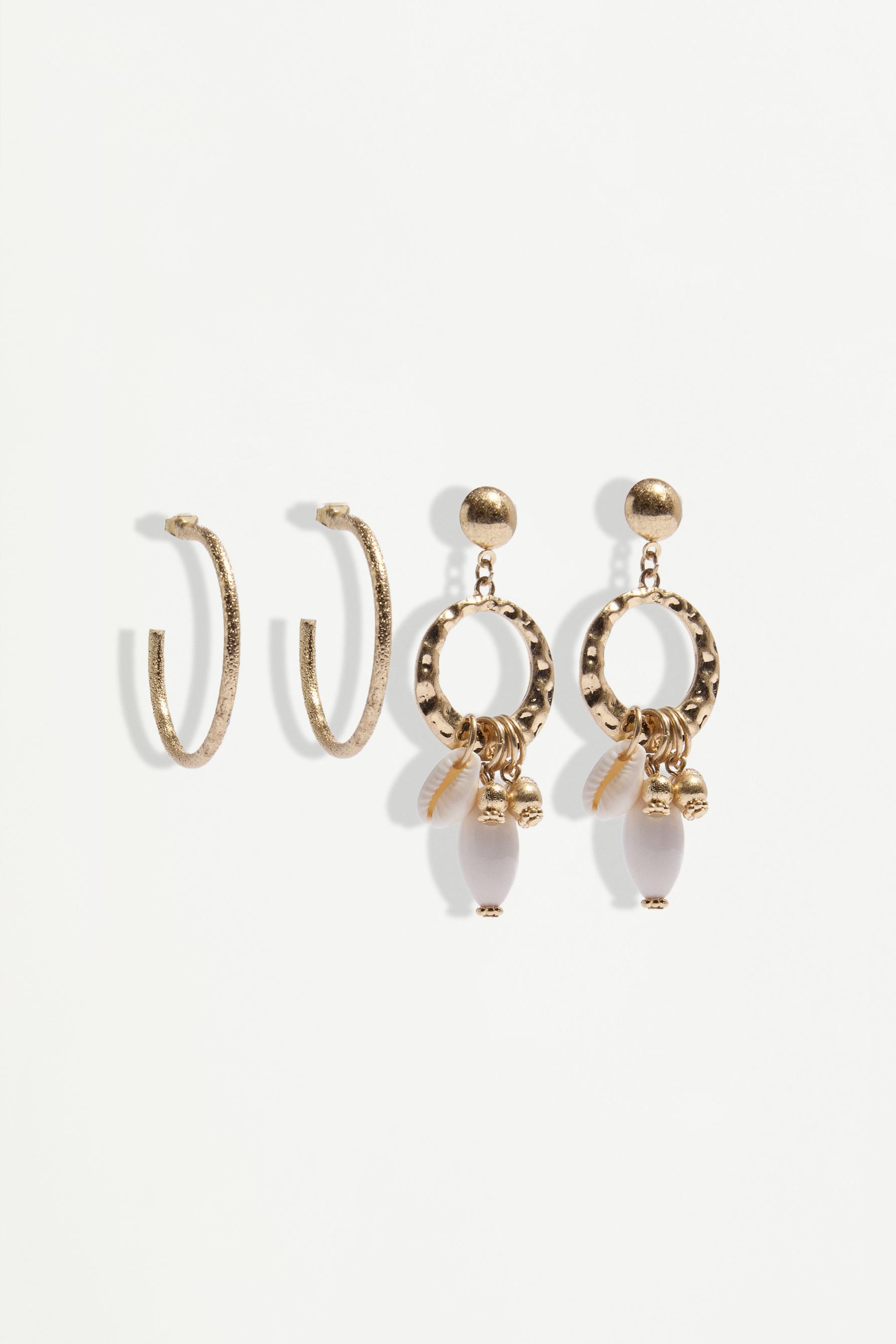 Pendientes dorados (Pack 2)